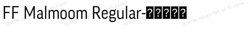 FF Malmoom Regular字体转换